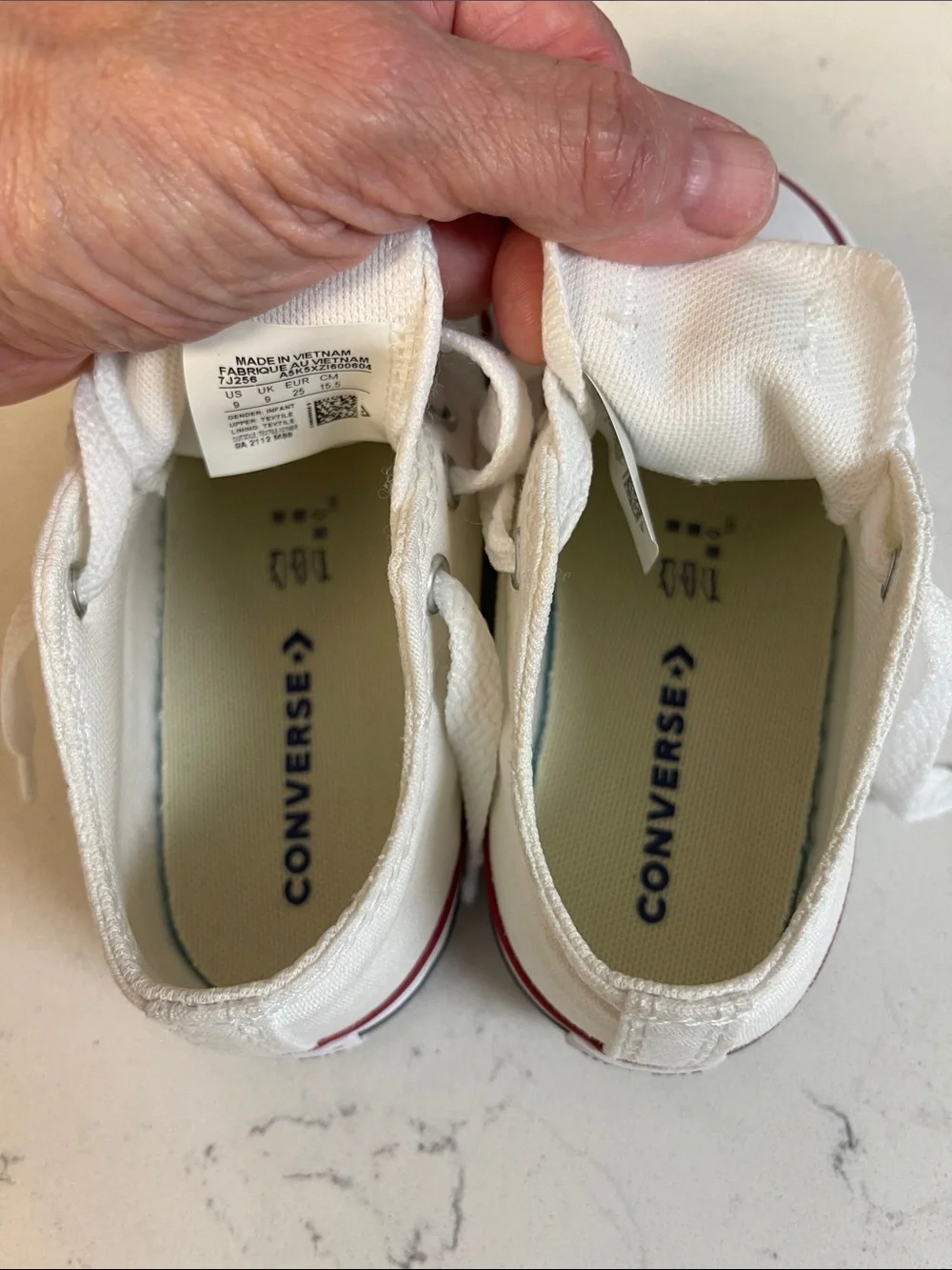 (Infant) Converse Chuck Taylor All Star Ox 'Optic White' 7J256 Size 9